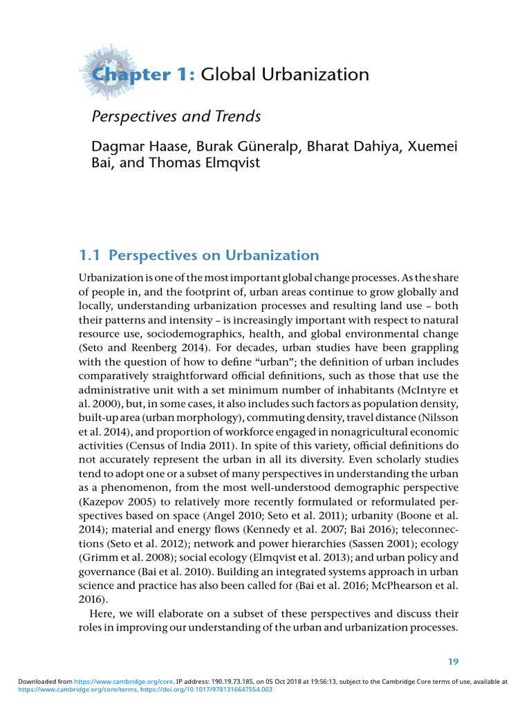 Understanding Global Urbanization Trends | PDF | City | Urbanization
