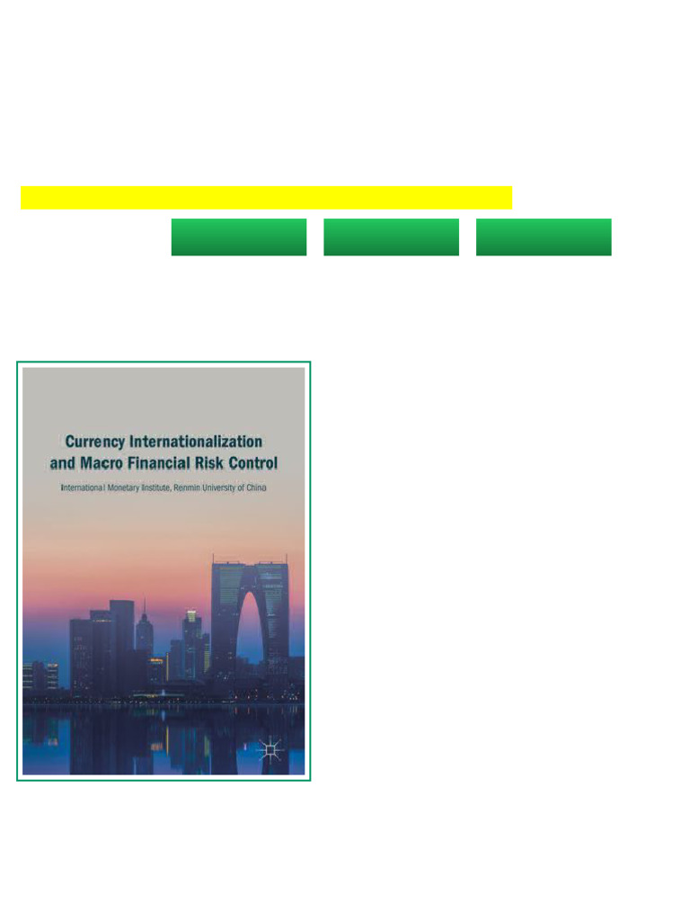 Currency Internationalization and Macro Financial Risk Control ...