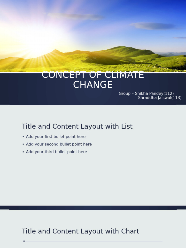 Concept of Climate Change | PDF
