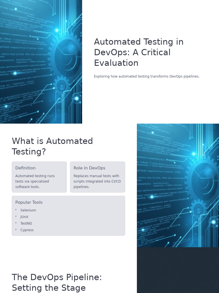 Automated Testing in DevOps A Critical Evaluation | PDF | Software ...