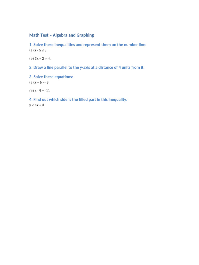 Math Test | PDF