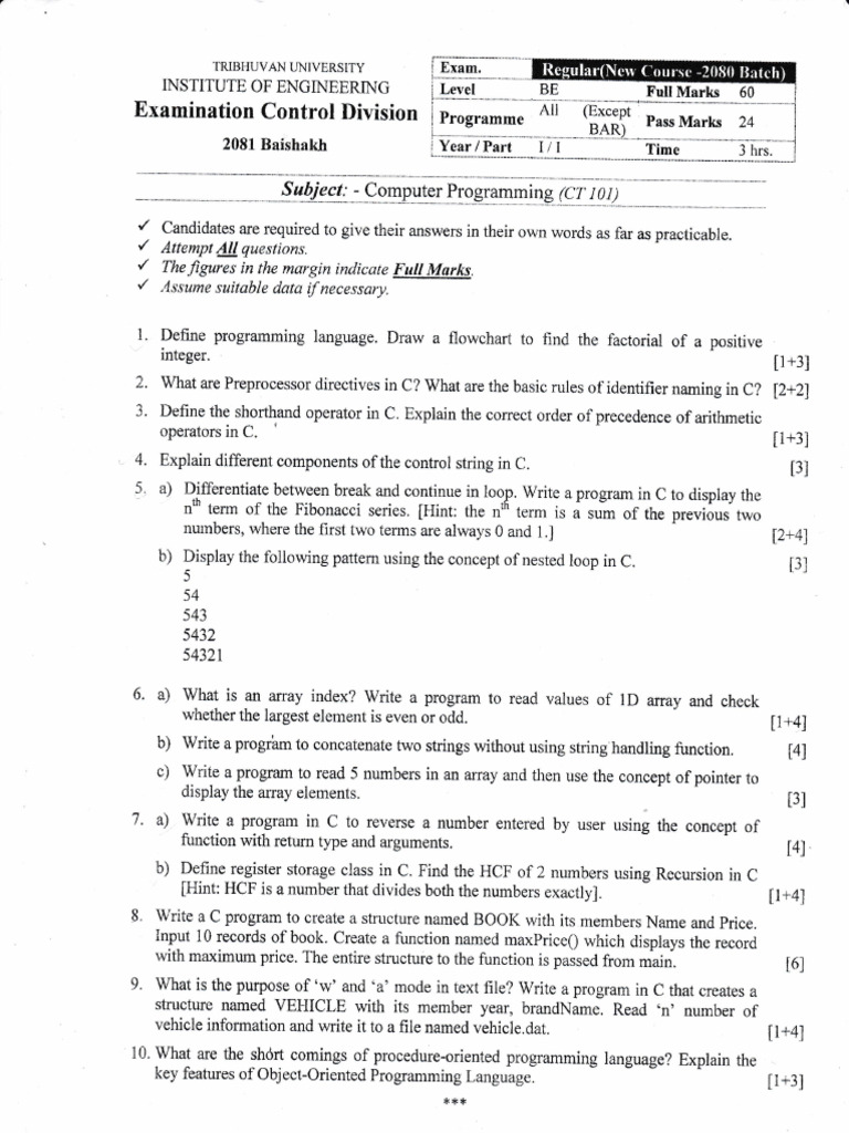 81CP(New) | PDF | Pointer (Computer Programming) | Computer Program