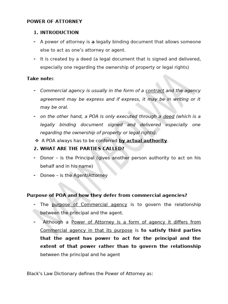 Understanding Power of Attorney Basics | PDF | Power Of Attorney | Law ...