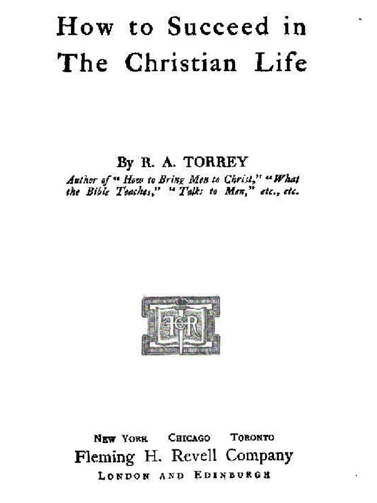 How to Succeed in Christian Life | PDF | Eternal Life (Christianity ...