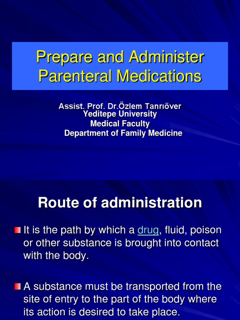 Prepare and Administer Parenteral Medications 2 | PDF | Injection ...