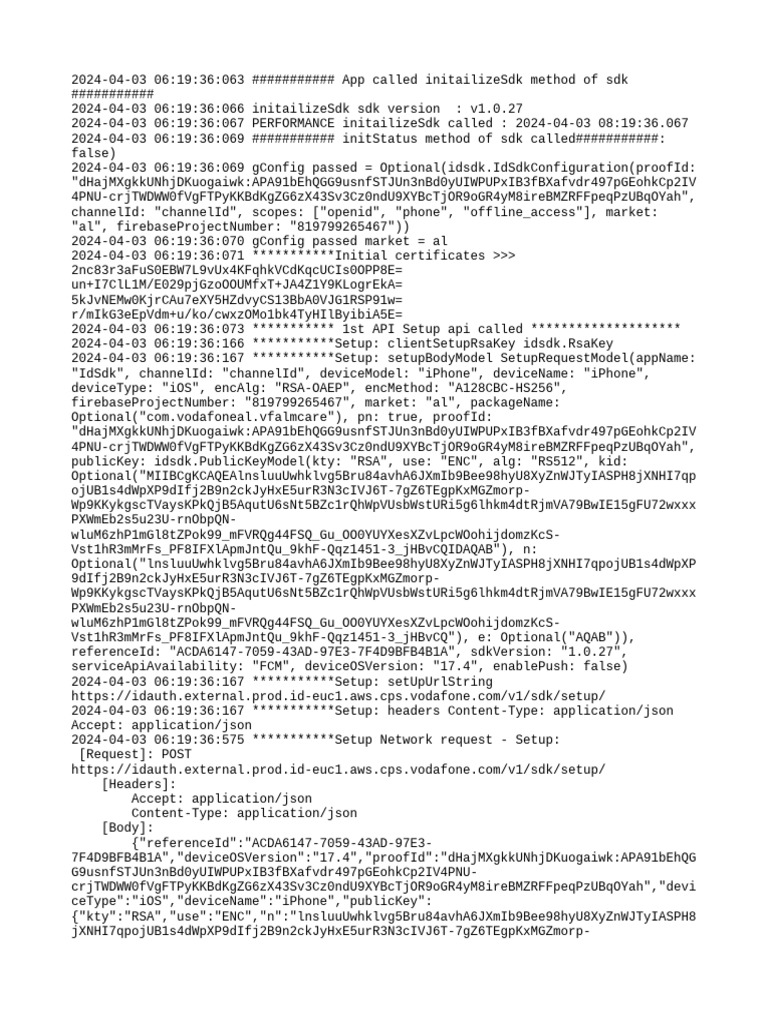 Id SDK Logs | PDF | Secure Communication | Cyberwarfare