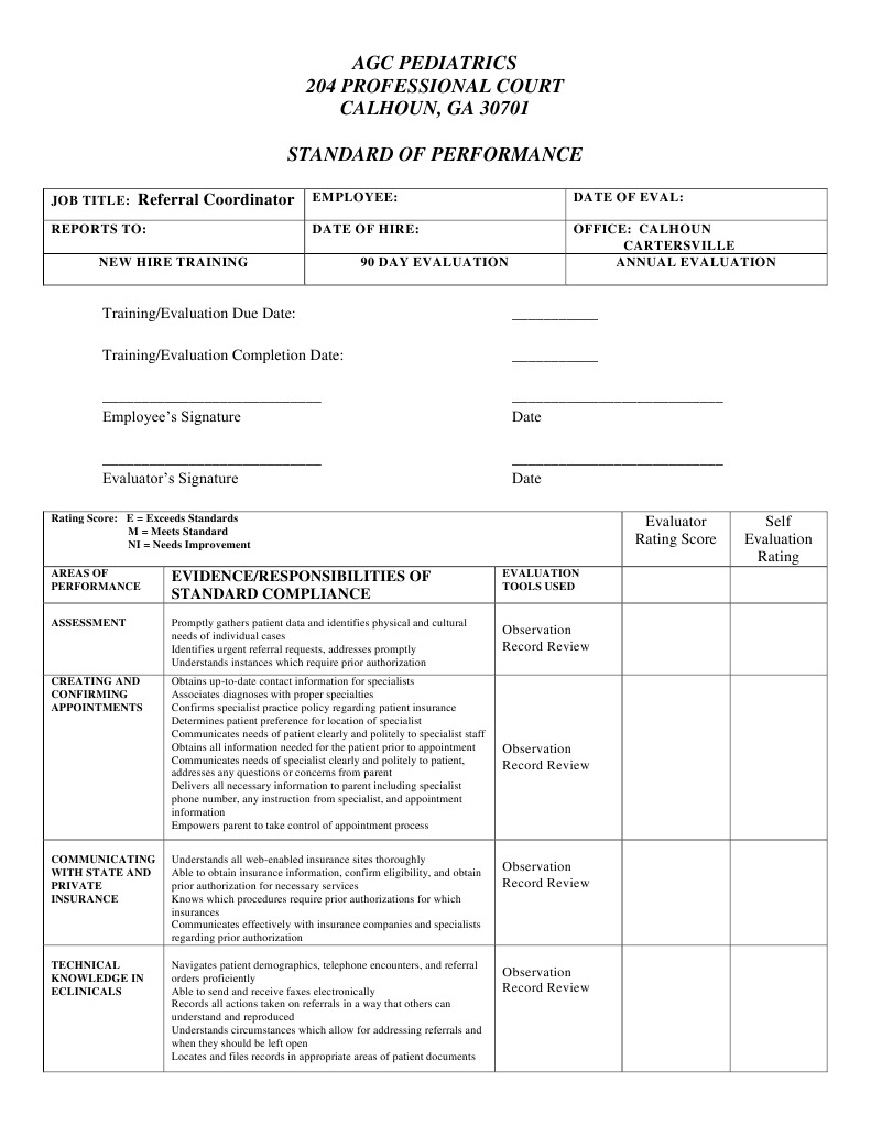 Referral Coordinator Checklist | PDF | Specialty (Medicine ...