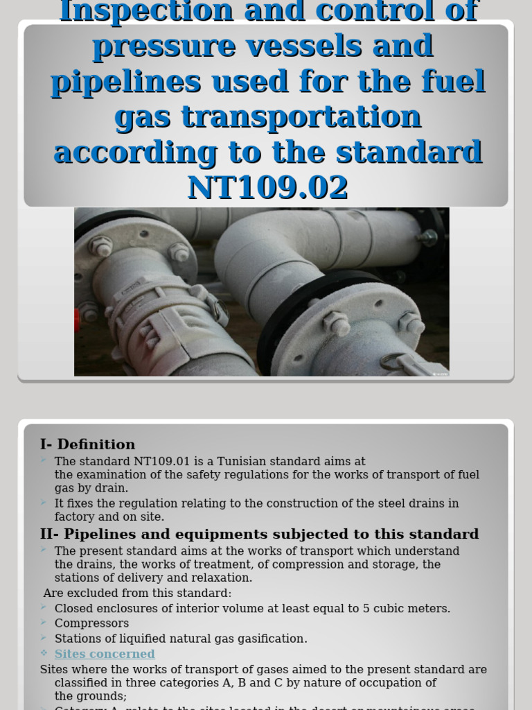 Fuel Gas Pipeline Inspection Standards | PDF | Pipe (Fluid Conveyance ...
