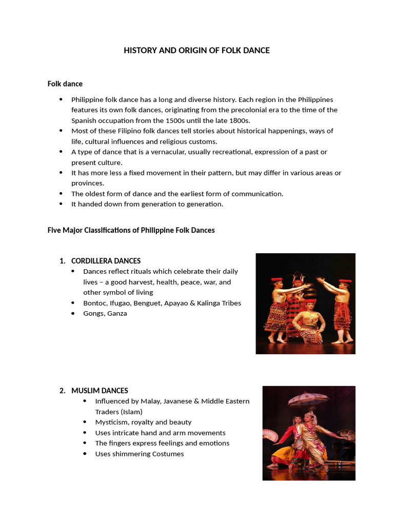HISTORY-AND-ORIGIN-OF-FOLK-DANCE (1) | PDF | Dances