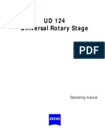 UD 124 Universal Rotary Stage: Operating Manual