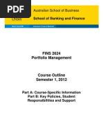 Download FINS2624PortfolioManagementS12012March51byCatherineWuSN95429294 doc pdf