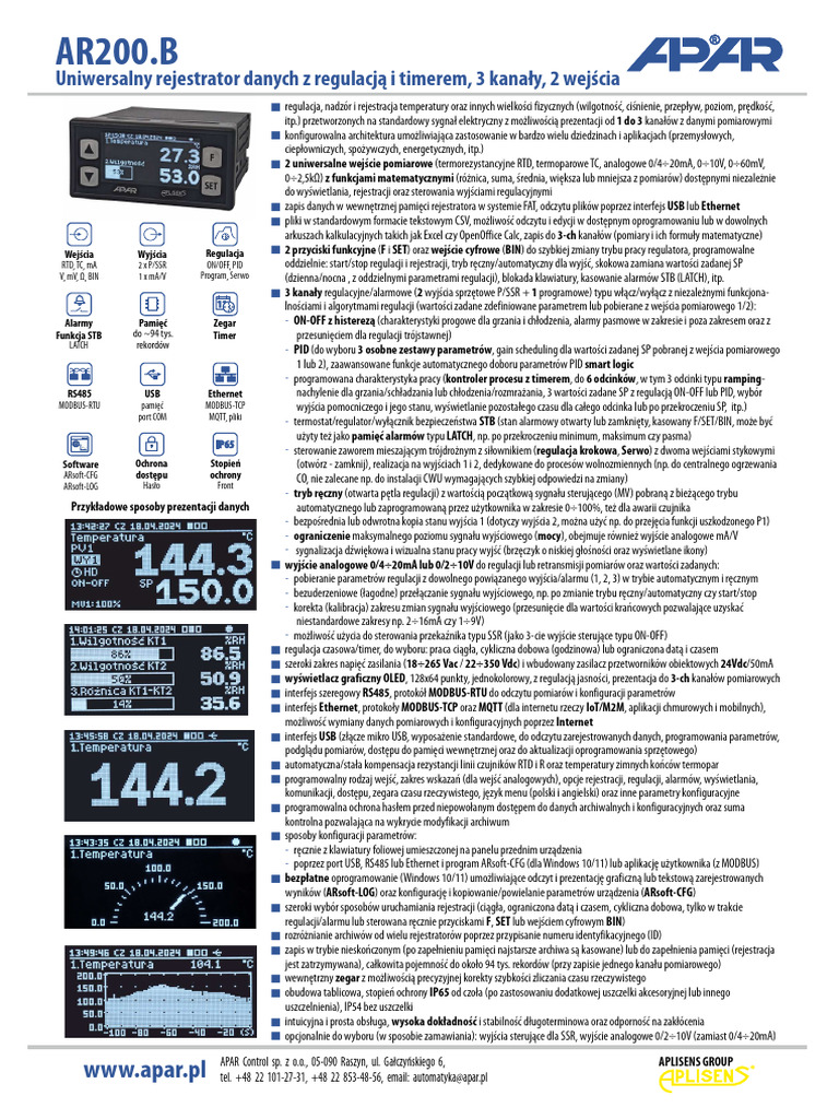 Apar - AR200.B - Sheet | PDF