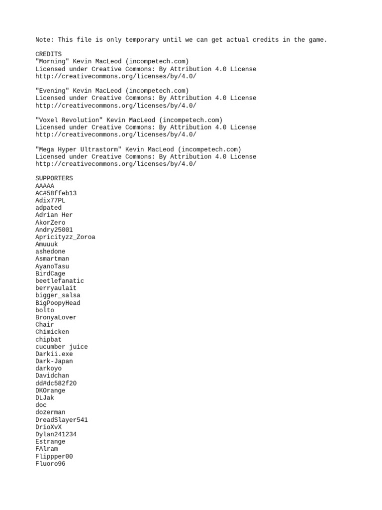 Credits | PDF