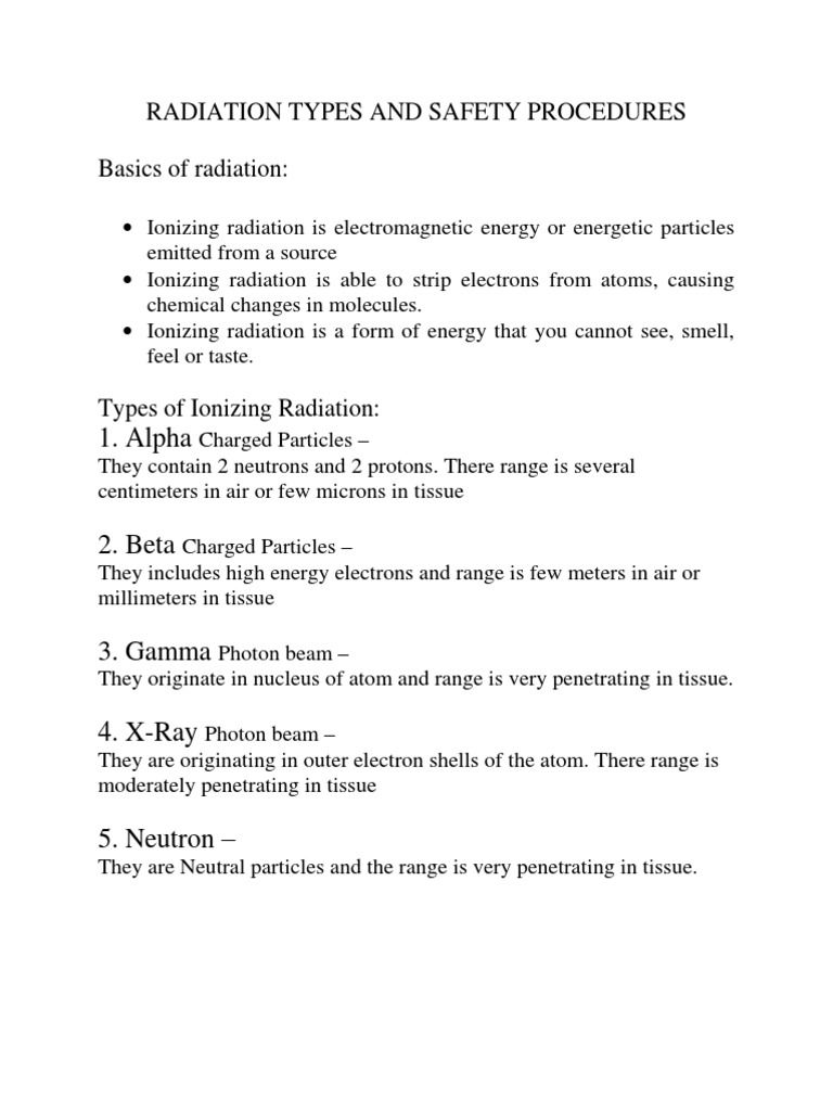 Basics of Radiation | PDF | Self-Improvement