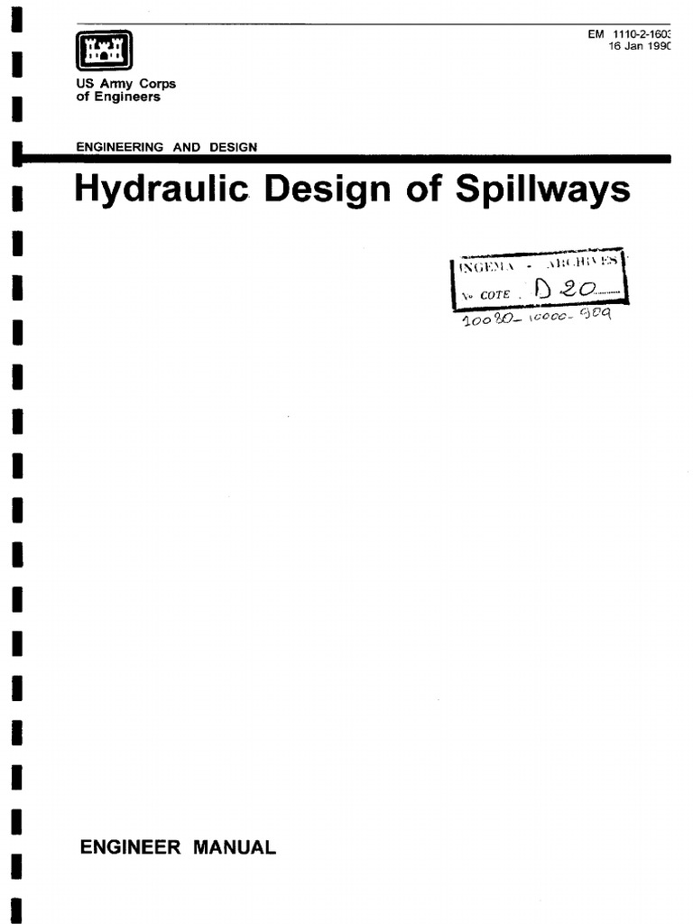 Hydraulic Design of Spillways | PDF