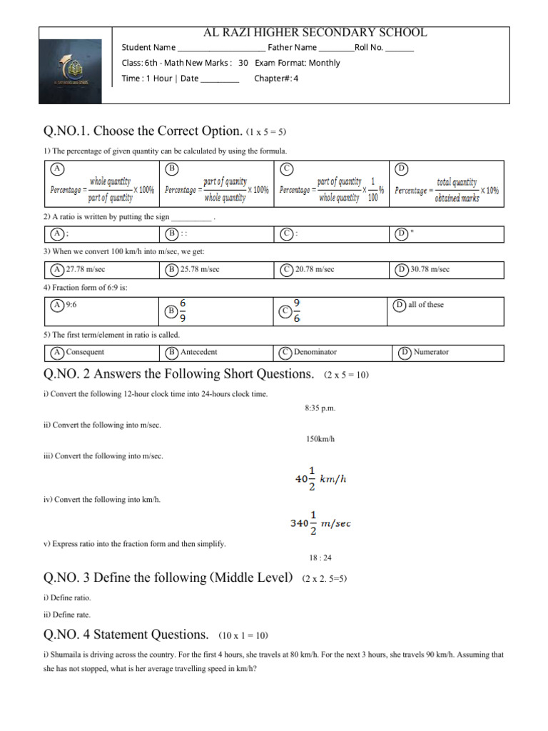 6th (A) | PDF