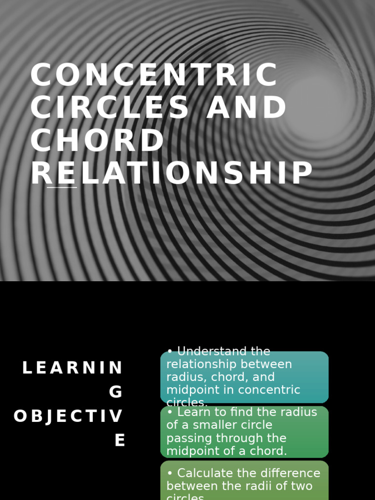 Concentric Circles and Chord Relationship | PDF