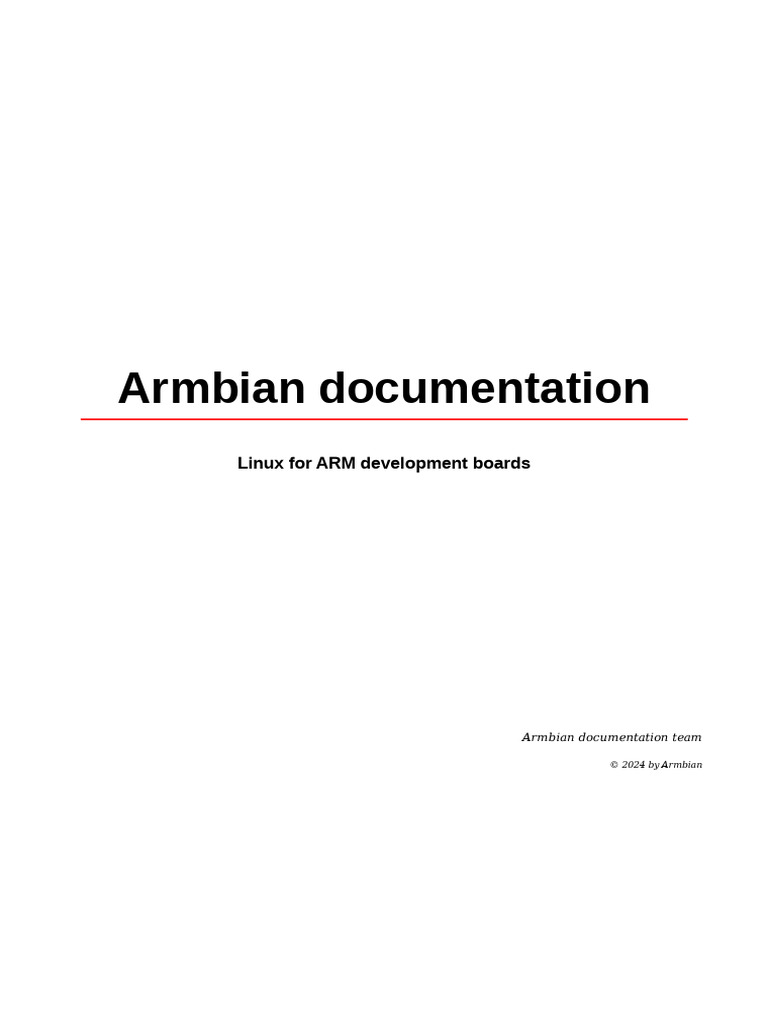 Armbian Documentation for ARM Boards | PDF | Linux Distribution | Computing