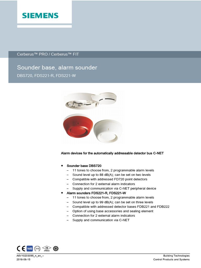 Alarm Sounders & Bases for Fire Safety | PDF | Electrical Engineering ...