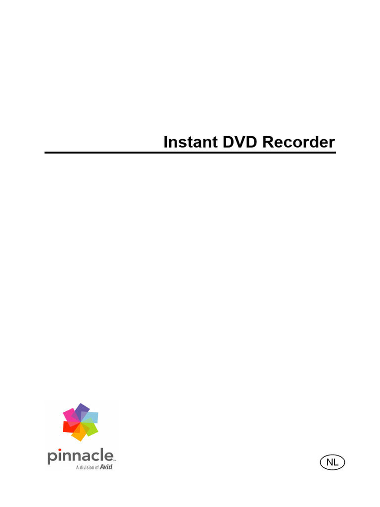 Instant DVD Recorder NL | PDF