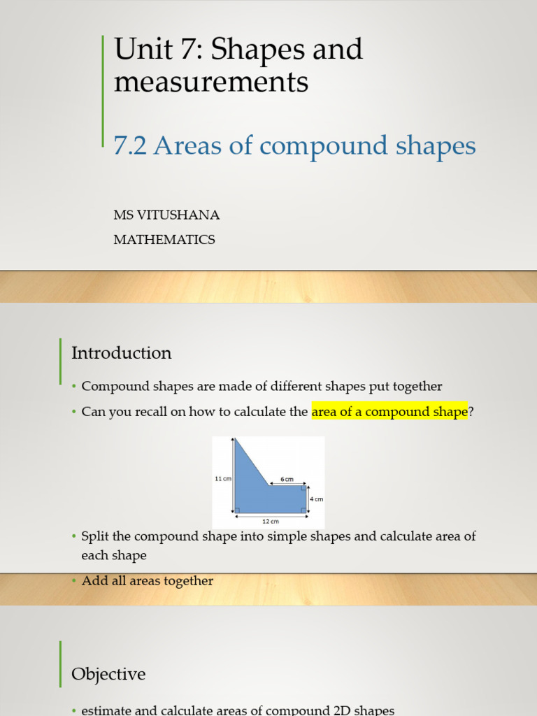 7.2 Areas of Compound Shapes - 13.25.03 | PDF