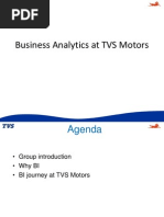 Business Analytics at TVS Motors