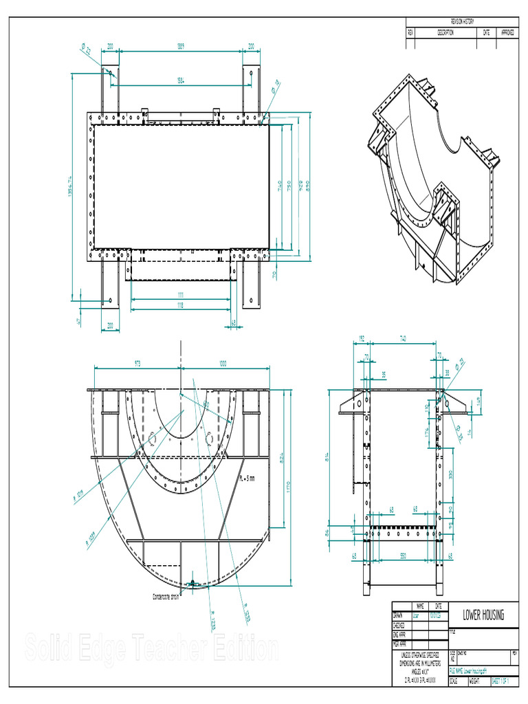 Lower Housing Technical Drawing | PDF