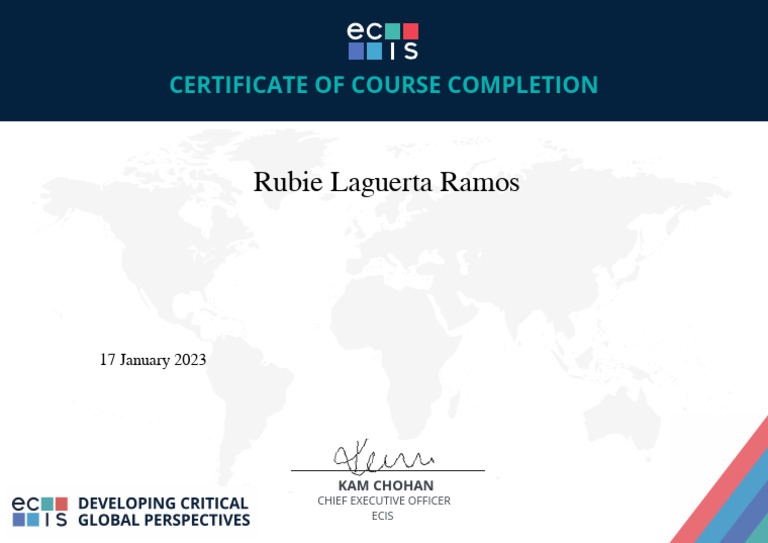 Course Completion Certificate: Global Perspectives | PDF