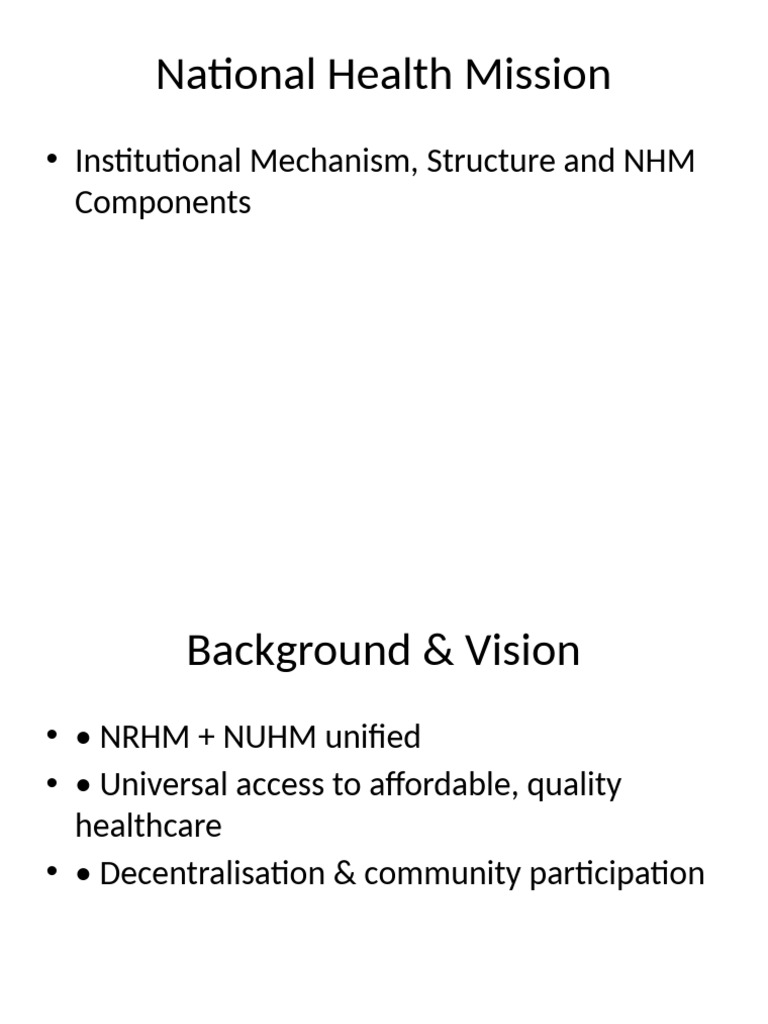 NHM Full Presentation | PDF | Social Programs | Medical Specialties