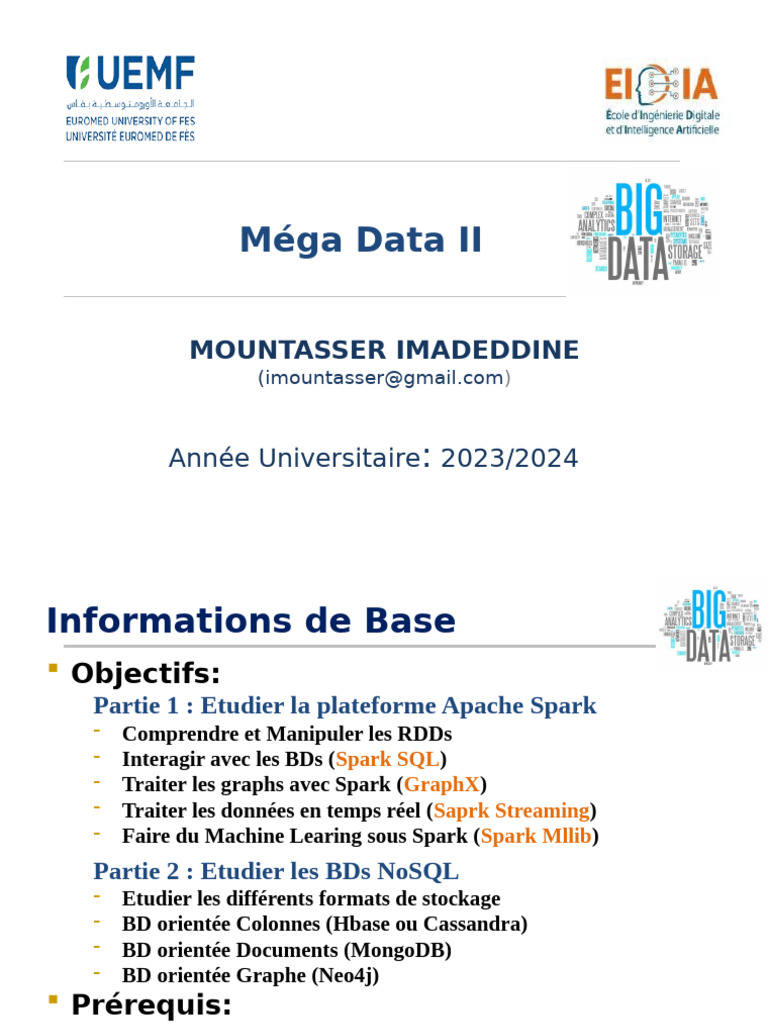 Introduction à Apache Spark et NoSQL | PDF | Apache Spark | Apache Hadoop