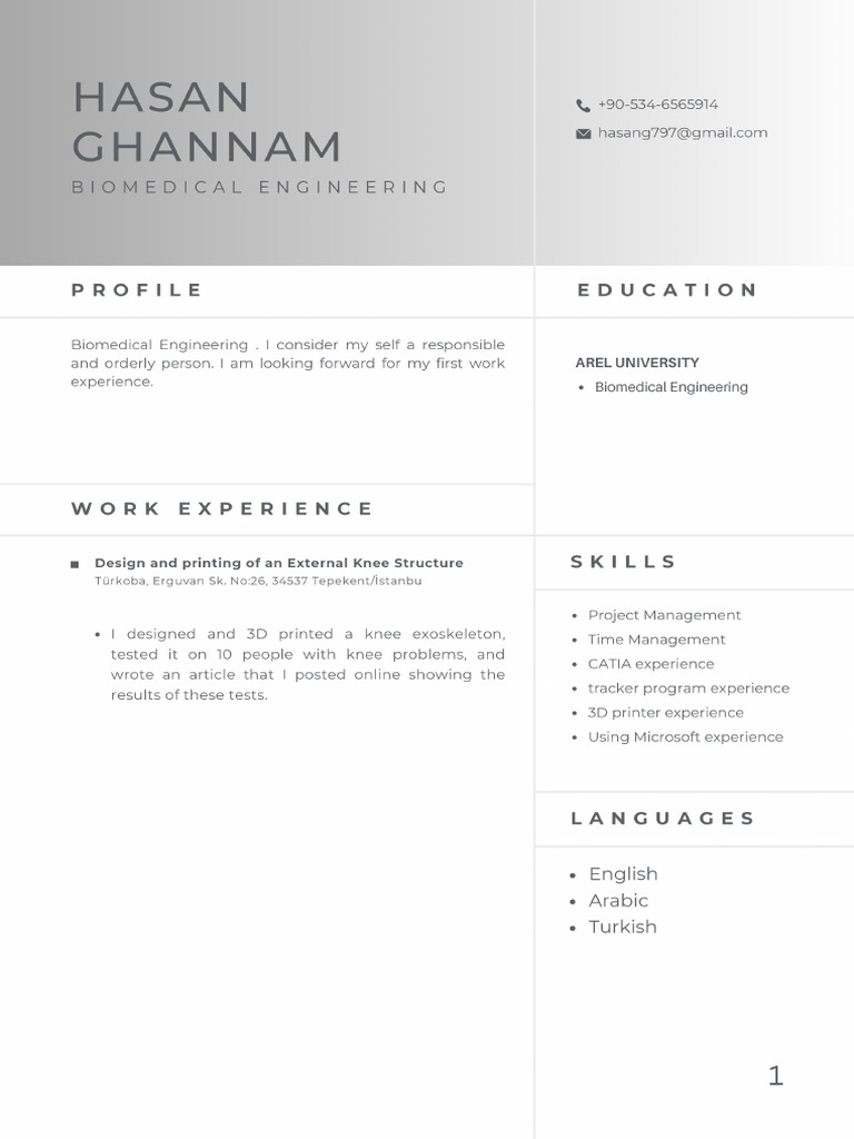 HASAN CV 2 | PDF