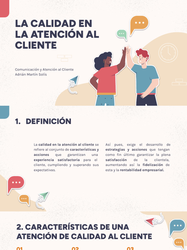 La Calidad en La Atención Al Cliente | PDF | Servicio al Cliente | Cliente
