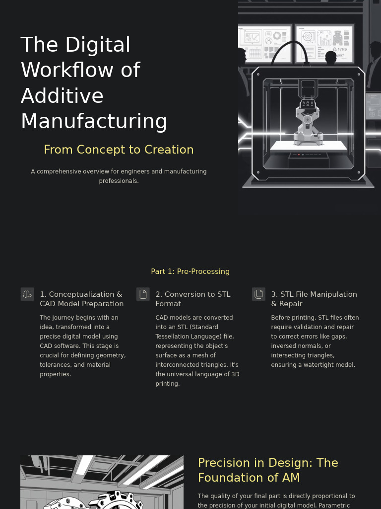 The Digital Workflow of Additive Manufacturing | PDF | 3 D Printing