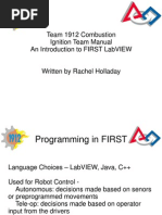 Team 1912 Combustion Ignition Team Manual An Introduction To First Labview