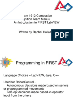 Team 1912 Combustion Ignition Team Manual An Introduction To First Labview