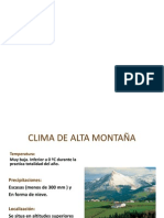 Clima Alta Montaña