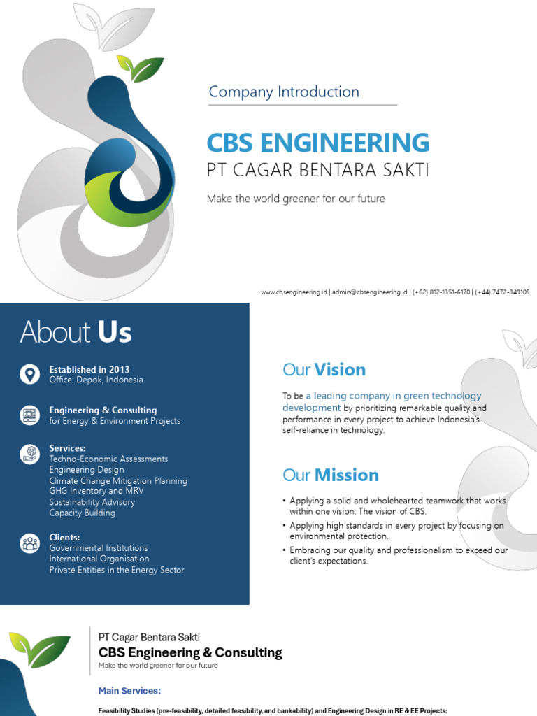 CBS Engineering: Green Energy Solutions | PDF | Biofuel | Climate ...