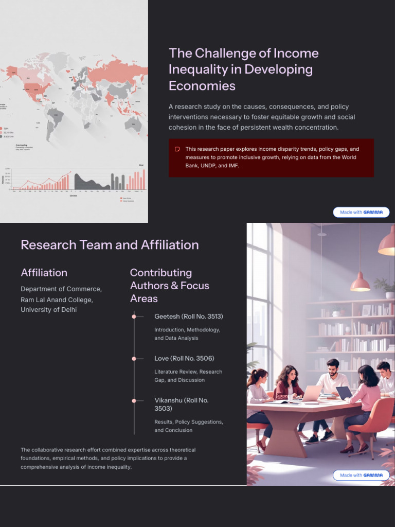The Challenge of Income Inequality in Developing Economies | PDF ...