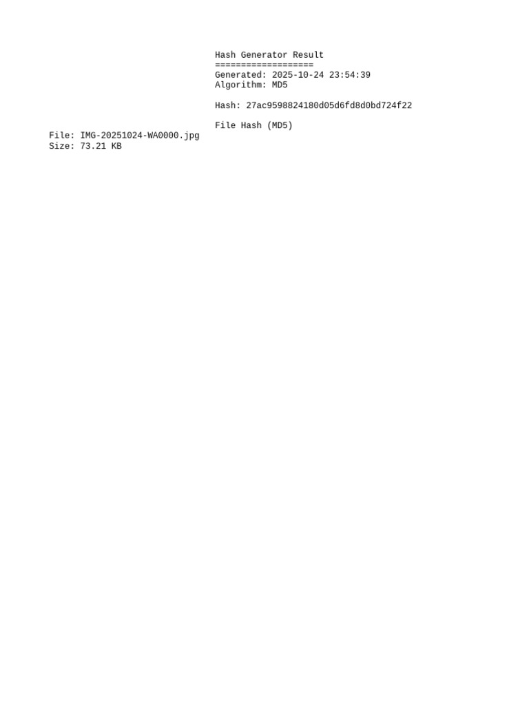 md5 Hash | PDF