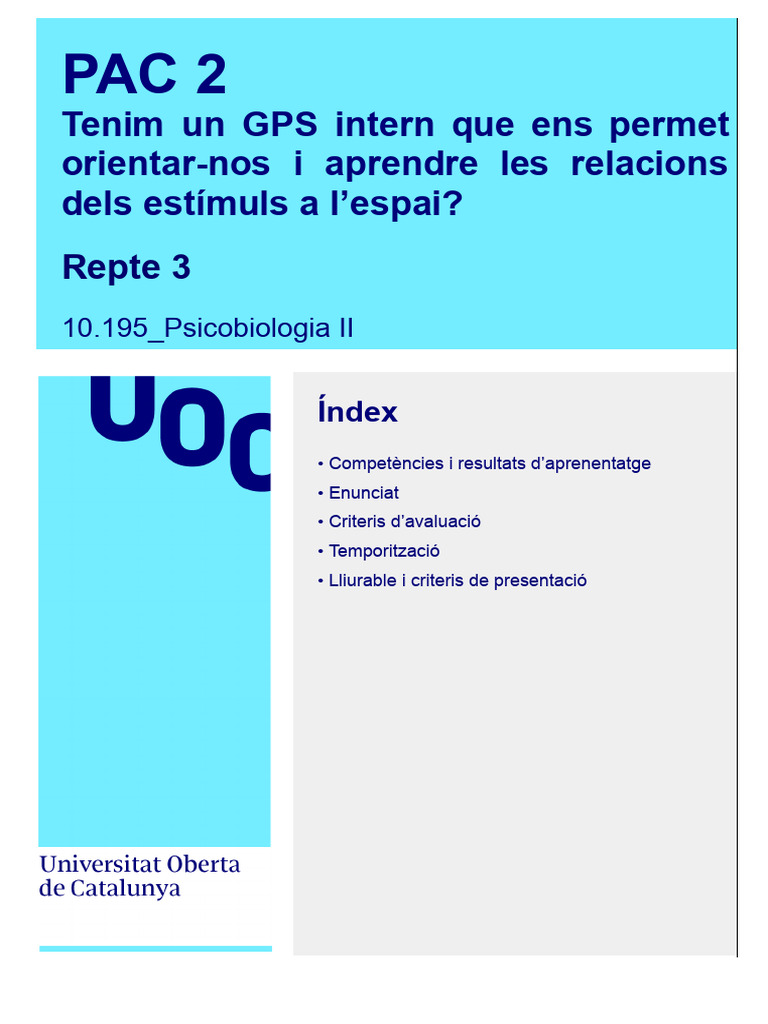 Pac2 Psicobiologia | PDF