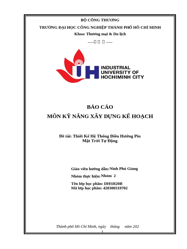 Báo Cáo Môn KNXDKH Nhóm 2 IUH | PDF