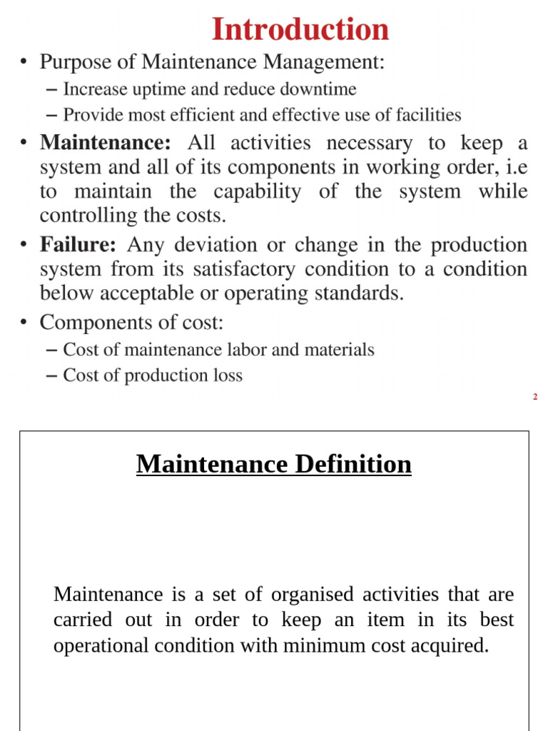 Comprehensive Guide to Maintenance Types | PDF | Safety | Systems ...
