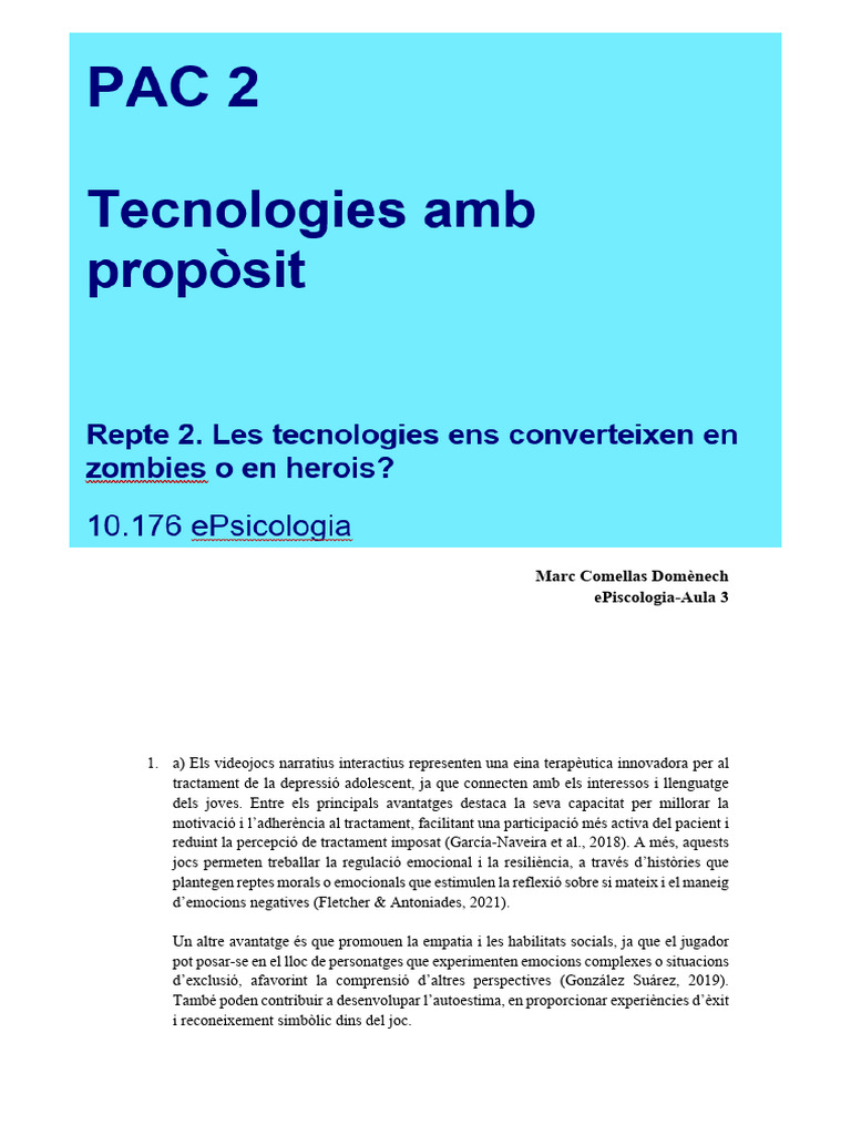 Pac2 Epsicologia | PDF