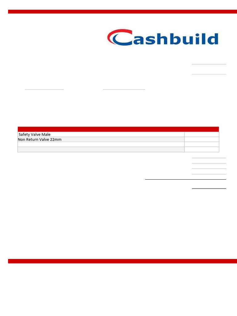 Cash Receipt for Plumbing Parts | PDF