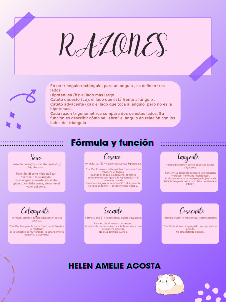 Razones Trigonométricas - 20251119 - 143019 - 0000 | PDF | Funciones ...