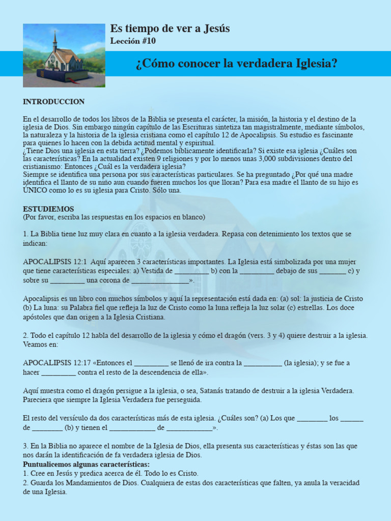 Como Conocer La Verdadera Iglesia | PDF | Cristo (título) | Libro de ...