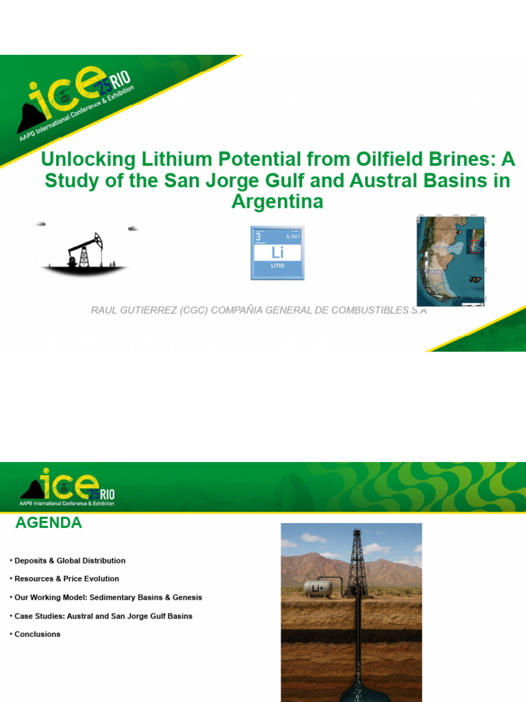 ICE RIO 2025 Gutierrez | PDF | Petroleum Reservoir | Lithium
