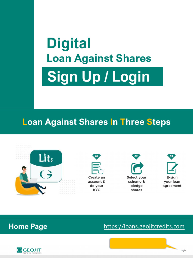 Digital Loan Against Shares Process Guide | PDF | Applications Of ...