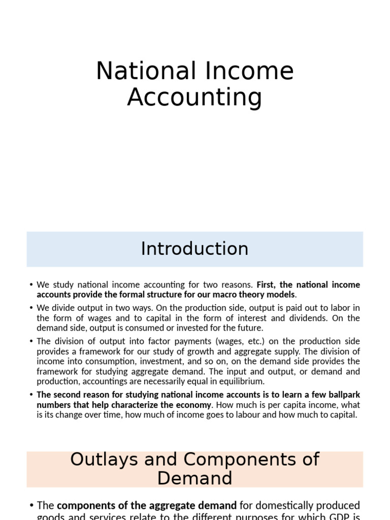 Understanding National Income Accounting | PDF | Measures Of National ...