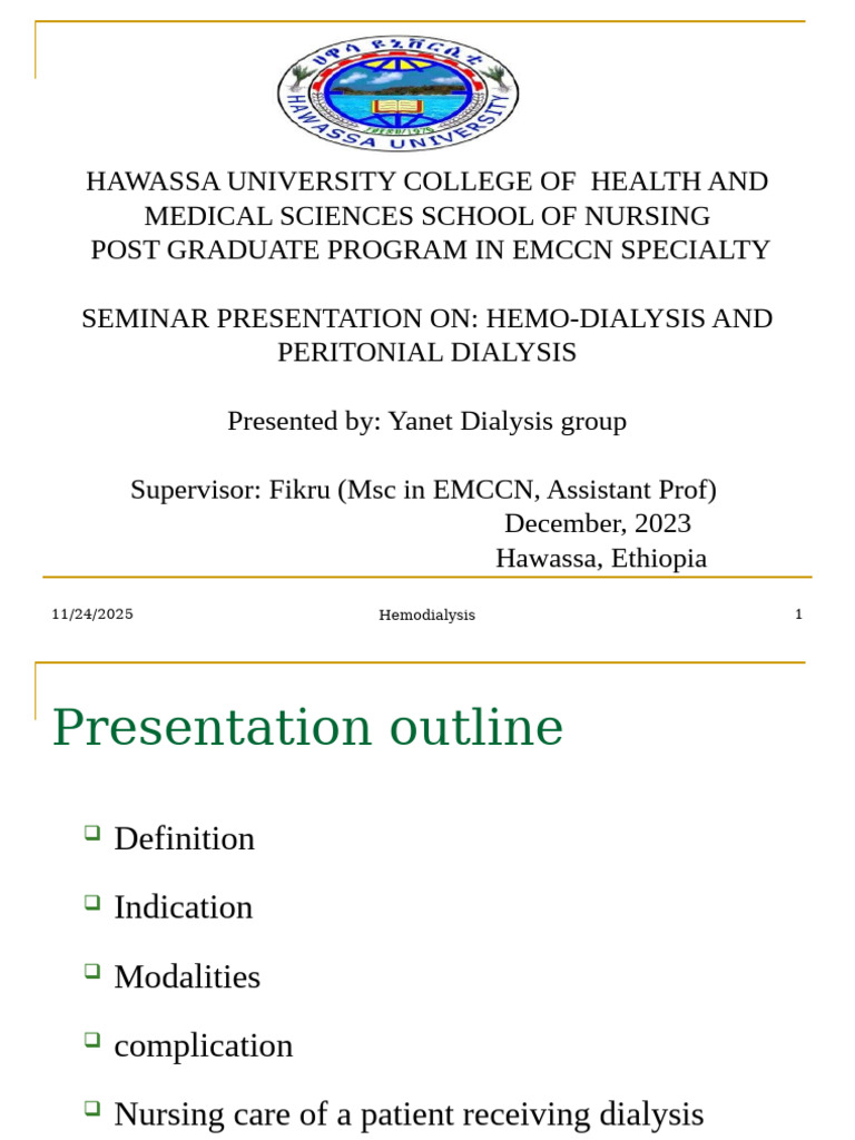 HDPD | PDF | Hemodialysis | Chronic Kidney Disease
